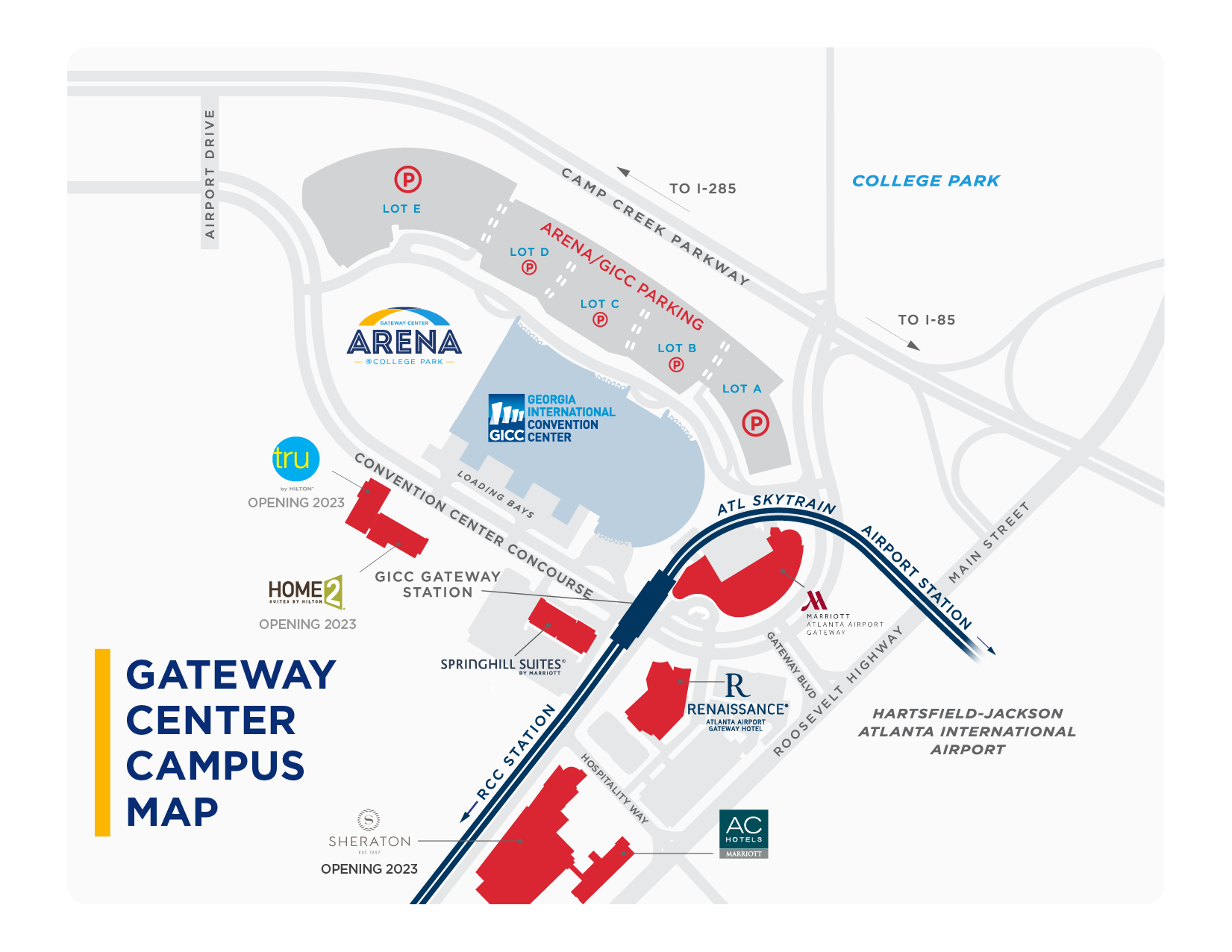 Gateway Center Hotel Map